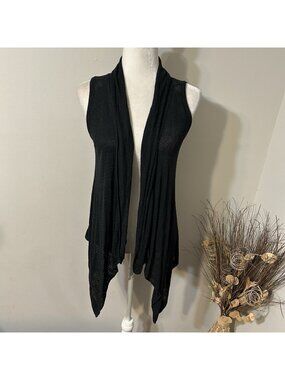 NEW Absolutely Creative Worldwide Women Open Front Draped Cardigan Pink Sz M